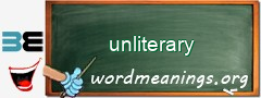 WordMeaning blackboard for unliterary